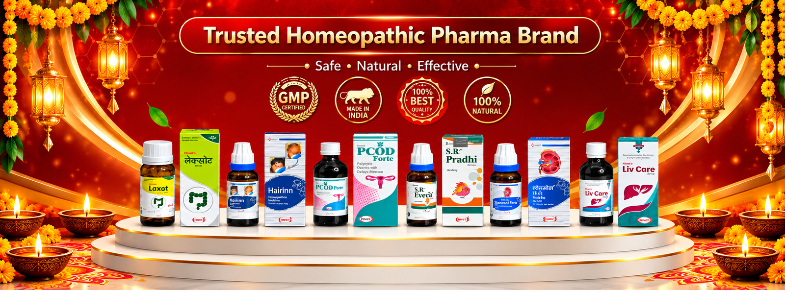 Festive Diwali Homeopathic Product Showcase